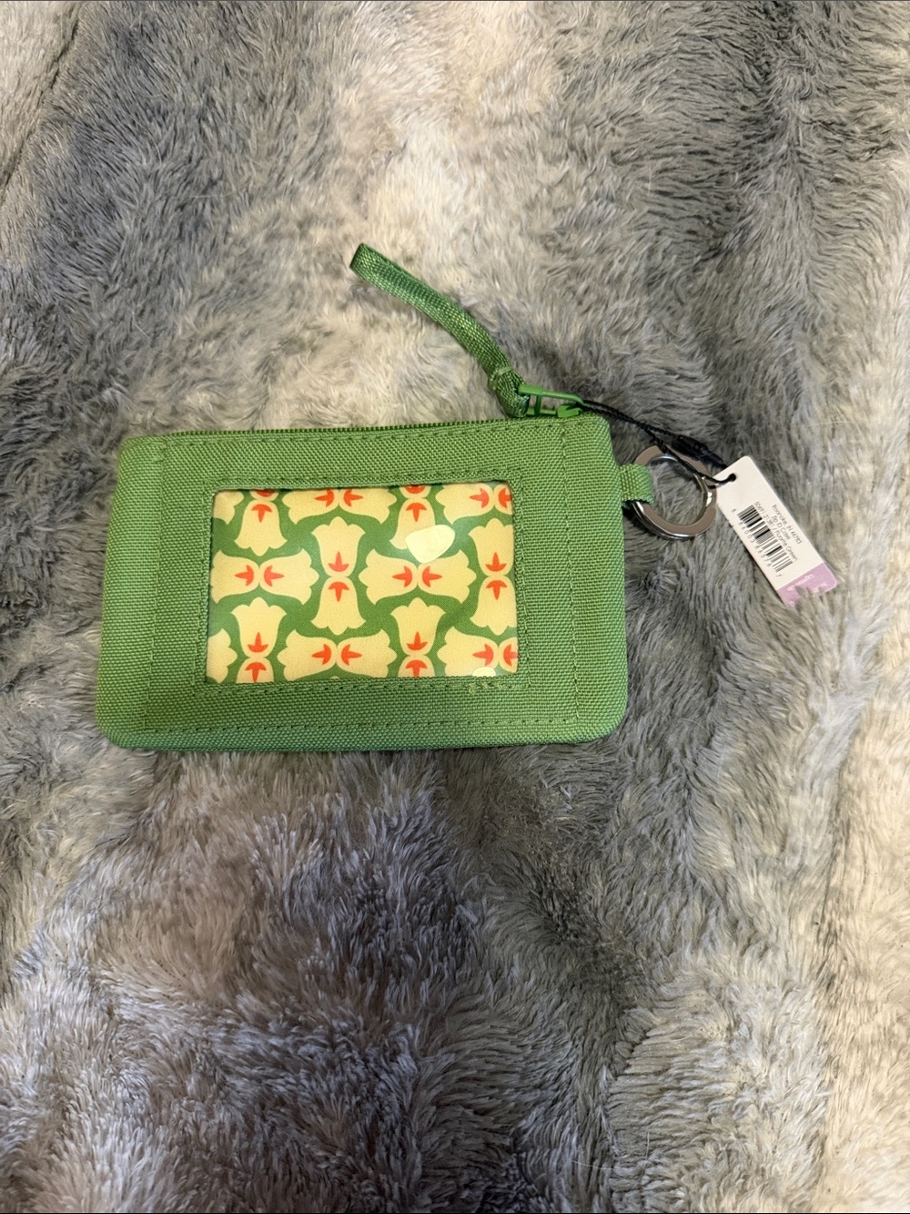 Vera Bradley Green Patterned Key & Card Holder